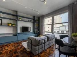 Studio Acolhedor com Projetor, Ar Condicionado e Localização Imbatível