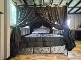 Private off grid jungle cabin with AC and WIFI