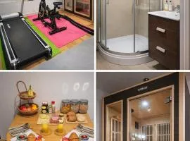 The Old Pub Unique Retreat Luxury Large Private Self Contained Cellar with Sauna Gym King Size Bed Kitchenette Dining Area Snacks Mini Bar and Optional Full Continental Breakfast Historically The Wiltshire Yeoman Pub built in the 1800s