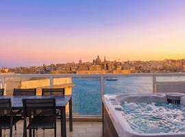 Valletta Bastion View Apartments & Penthouse With Heated Jacuzzi, hotel a Sliema