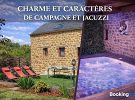 Tinténiac में, होटल Jacuzzi XXL avec Charme et Caractères de campagne