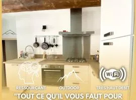 Maison de village à Ribeyret 2 à 4 pers à la Montagne WIFI