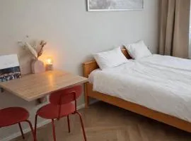 Short stay in the city center with free parking