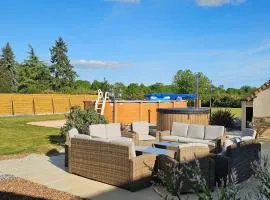 Gîte de charme 12 personnes près du Mans avec piscine chauffée - FR-1-410-381