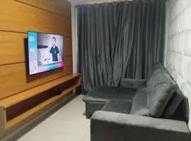 Apartamento térreo, com suíte a 8minutos do centro