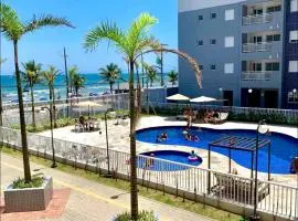 Mongaguá brisas do mar- Apartamento pé na areia