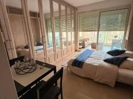 Luxury Retreat in Monaco with Rare Private Parking, Pool, AC and Wifi