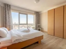 24th Floor Panoramic Apartment with Free Parking - Panorama Residences Riga - 5 min to RIX