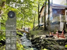 Le 14 Chalets Howard - Spa-Shower-Hammock-Bromont