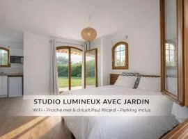 Logement avec jardin mer & circuit Paul Ricard