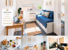 Studio cosy avec parking privé Écully, хотел в Екули