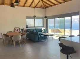 Contemporary villa with pool and sea view