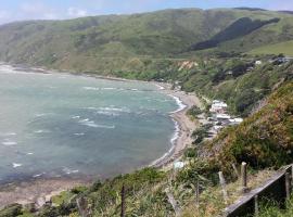 Kapiti Waves, būstas prie paplūdimio mieste Pukerua Bay