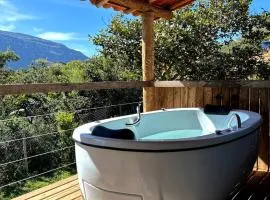 Chalé Aconchego da Lapinha Vista para Montanhas Piscina e Natureza