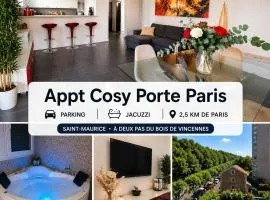 Appt Cosy Porte Paris parc Fleural et Parking