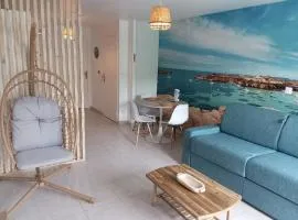 Studio - Balcon plein sud - Plage à 100m