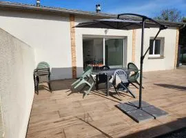 Maison plain pied a 7 mn de la plage en campagne
