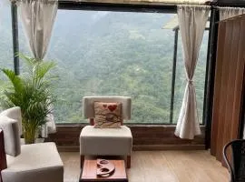 Refugio acogedor con vista a la montaña en Baños