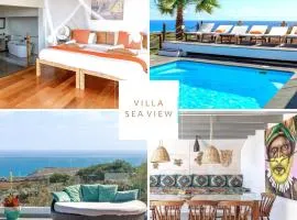 Sea View Villa mit 5 Schlafzimmern, Heated Pool, PS4, Fitnessraum