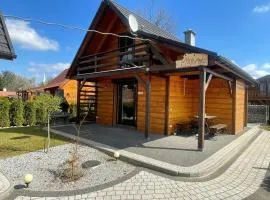 A wooden holiday cottage in a highlander style