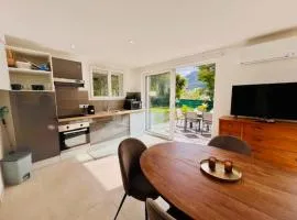 Eccica - Bottom of villa, quiet garden, and pool