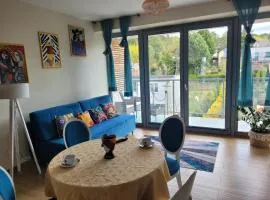 Artystyczny apartament nad jeziorem z widokiem