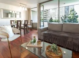 Departamento a pasos del Parque Arauco en Las Condes con calefacción