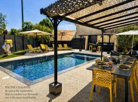 Villa des palmiers - Magnifique villa avec piscine chauffée et terrain de pétanque