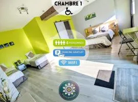 Chambres 1&2 au Gîte Domaine du Luth - 20 min du Futuroscope et Aquascope