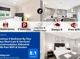 Spacious 4 Bedroom By Tara Stays Short Lets & Serviced Accommodation Aldershot With Free WiFi & Garden