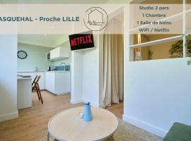Le Nid - Parking - 15 min centre de Lille, Hotel in Wasquehal
