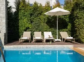 Ixia Pool Villa with sea view roof top