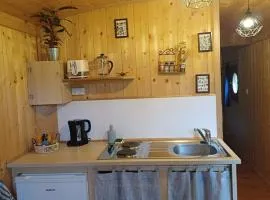 Roulotte des Hêtres au Domaine de Vauguenige