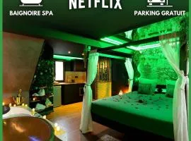 La Forêt Enchantée - Chambre à thème Love Room Jacuzzi - Évasion pour deux