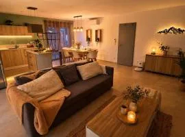 Maison moderne, calme avec jardin