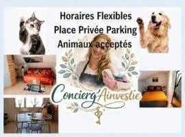 T2 parking privé , 15min de CNPE et 10min PIPA 4couchages animaux ok