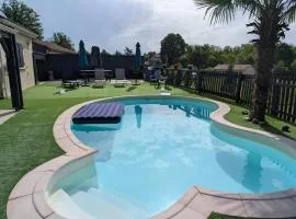 Maison cosy avec piscine privée en Dordogne -7 personnes