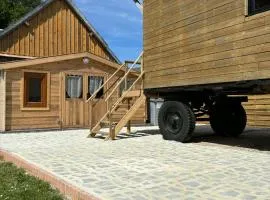 Roulotte cosy vue nature avec espace privé