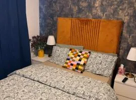 Well maintained double room with exclusive toilet and bath