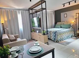 Studio Elegante - Completo - AC - Garagem