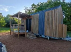 Tiny House nature & détente, Vercors, terrasse, vue montagne