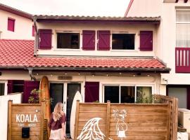 Koala Surf House, en bord d'Océan, planches de surf et skates à disposition, hotel i Hossegor