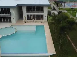 Modern top floor apartment with pool