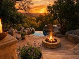 Wine Country Italian Casetta Waterfall Hot Tub
