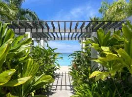 White sunset beach