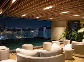 Master Suite at University Tower with Rooftop Pool, Gym and Skyline Views