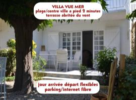 villa vue mer plage a pied 2 minutes internet parking, Hotel in Fleury