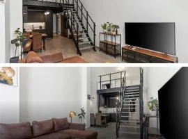Industrial Loft Retreat w AC and Garage Parking