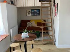 Studio coloré et tout confort en plein centre