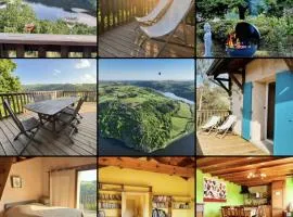 Gîte 15 pers bord Loire avec plage privée